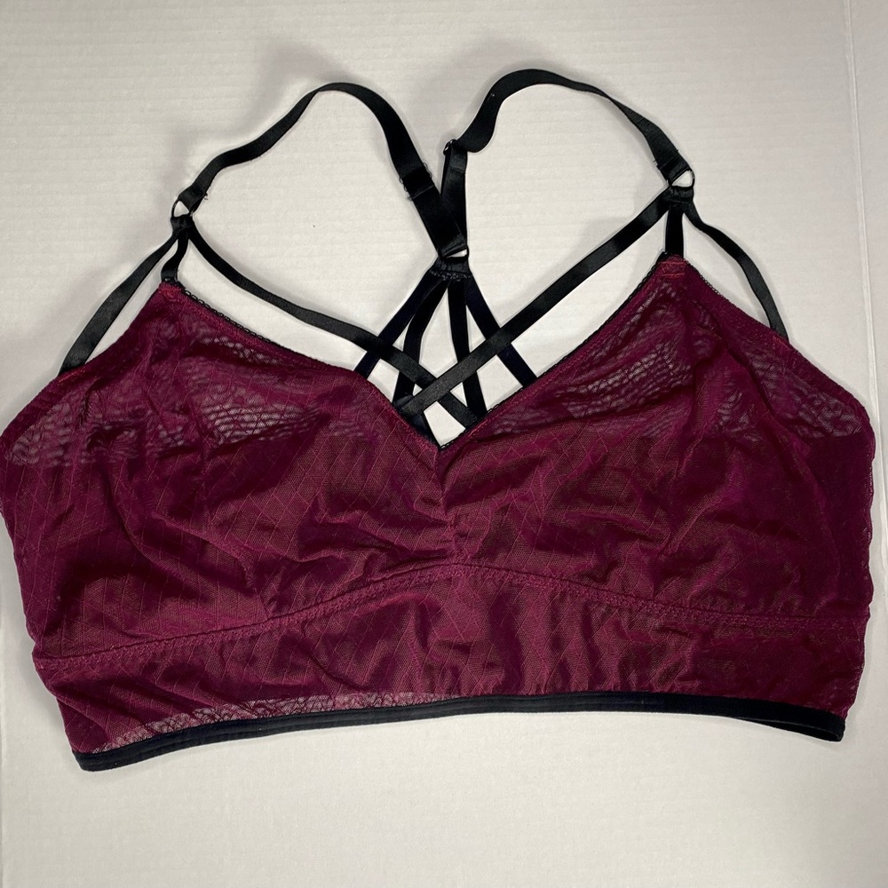 Torrid strappy lace mesh Bralette